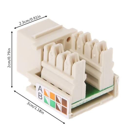 RJ45 CAT5e Korumasız Ethernet Punch Down Eklentileri Ağ Konnektör Modülü 10ADET