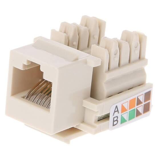 RJ45 CAT5e Korumasız Ethernet Punch Down Eklentileri Ağ Konnektör Modülü 10ADET