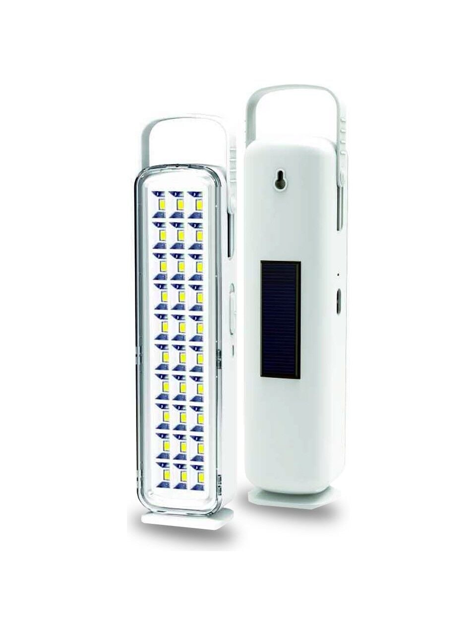 30 Ledli Solar Işıldak, 6500 Kelvin Beyaz Işık, Şarj Edilebilir 2000mAh Batarya, Taşınabilir ve Asılabilir Kampçı Lambası